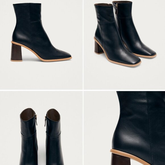 ALOHAS West Vintage Black Leather Ankle Boots in 39 - Picture 1 of 6